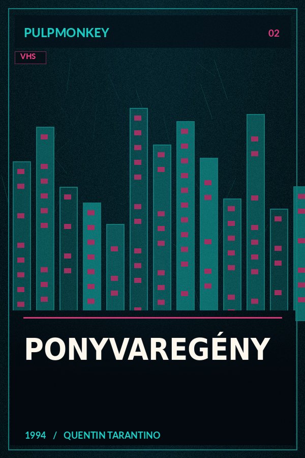 Ponyvaregény – PulpMonkey alternatív plakátgrafika