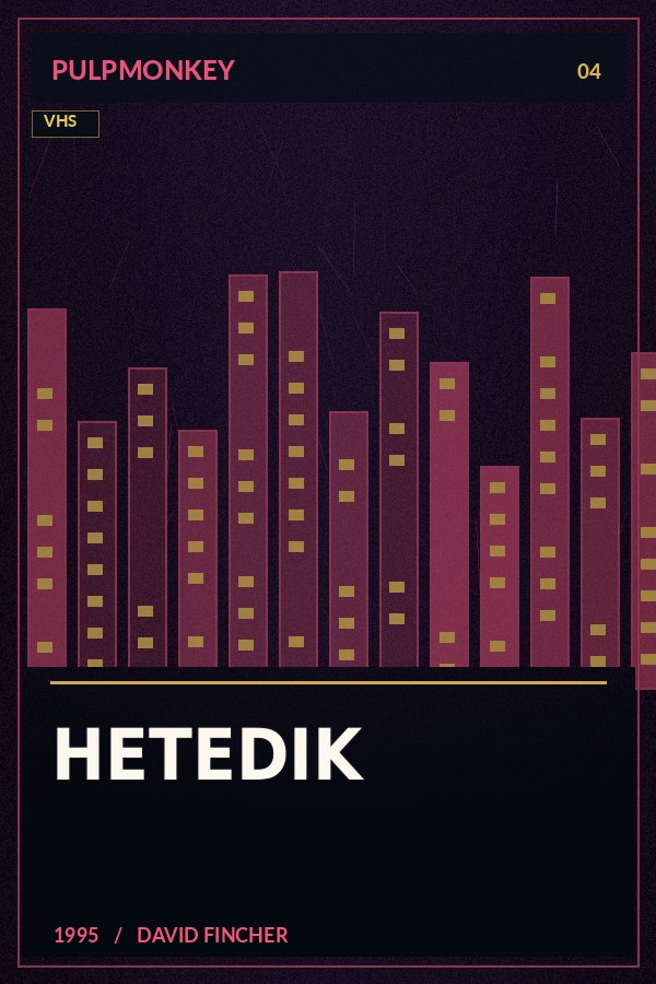 Hetedik – PulpMonkey alternatív plakátgrafika