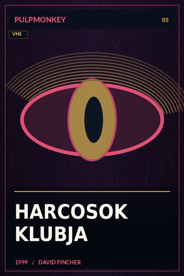 Harcosok klubja – PulpMonkey alternatív plakátgrafika