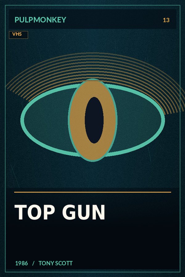 Top Gun – PulpMonkey alternatív plakátgrafika