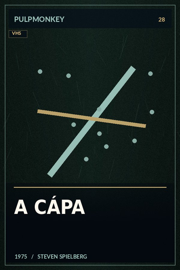 A cápa – PulpMonkey alternatív plakátgrafika