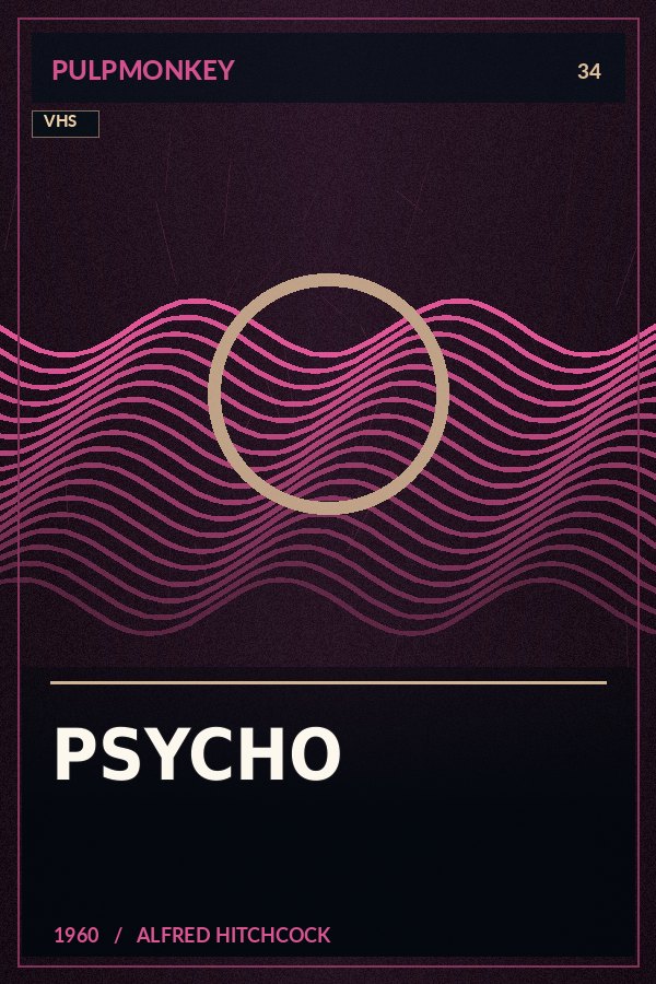 Psycho – PulpMonkey alternatív plakátgrafika