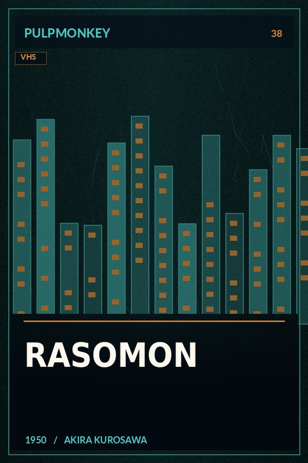 Rasomon – PulpMonkey alternatív plakátgrafika