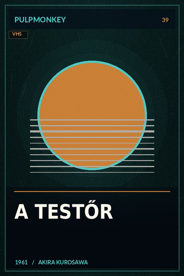 A testőr – PulpMonkey alternatív plakátgrafika