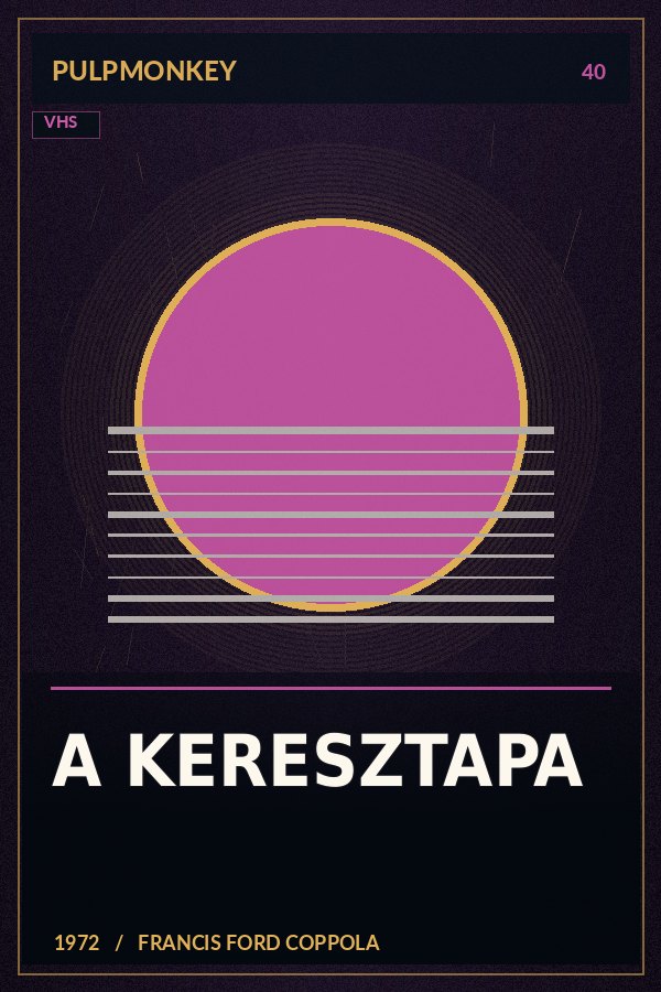 A Keresztapa – PulpMonkey alternatív plakátgrafika