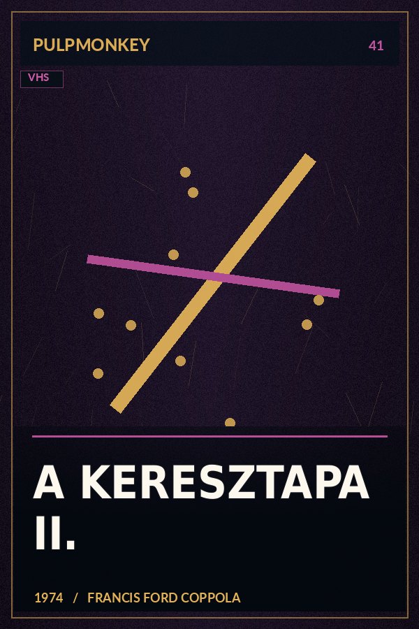 A Keresztapa II. – PulpMonkey alternatív plakátgrafika