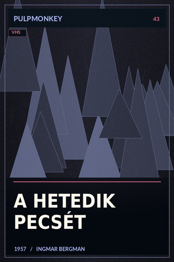 A hetedik pecsét – PulpMonkey alternatív plakátgrafika